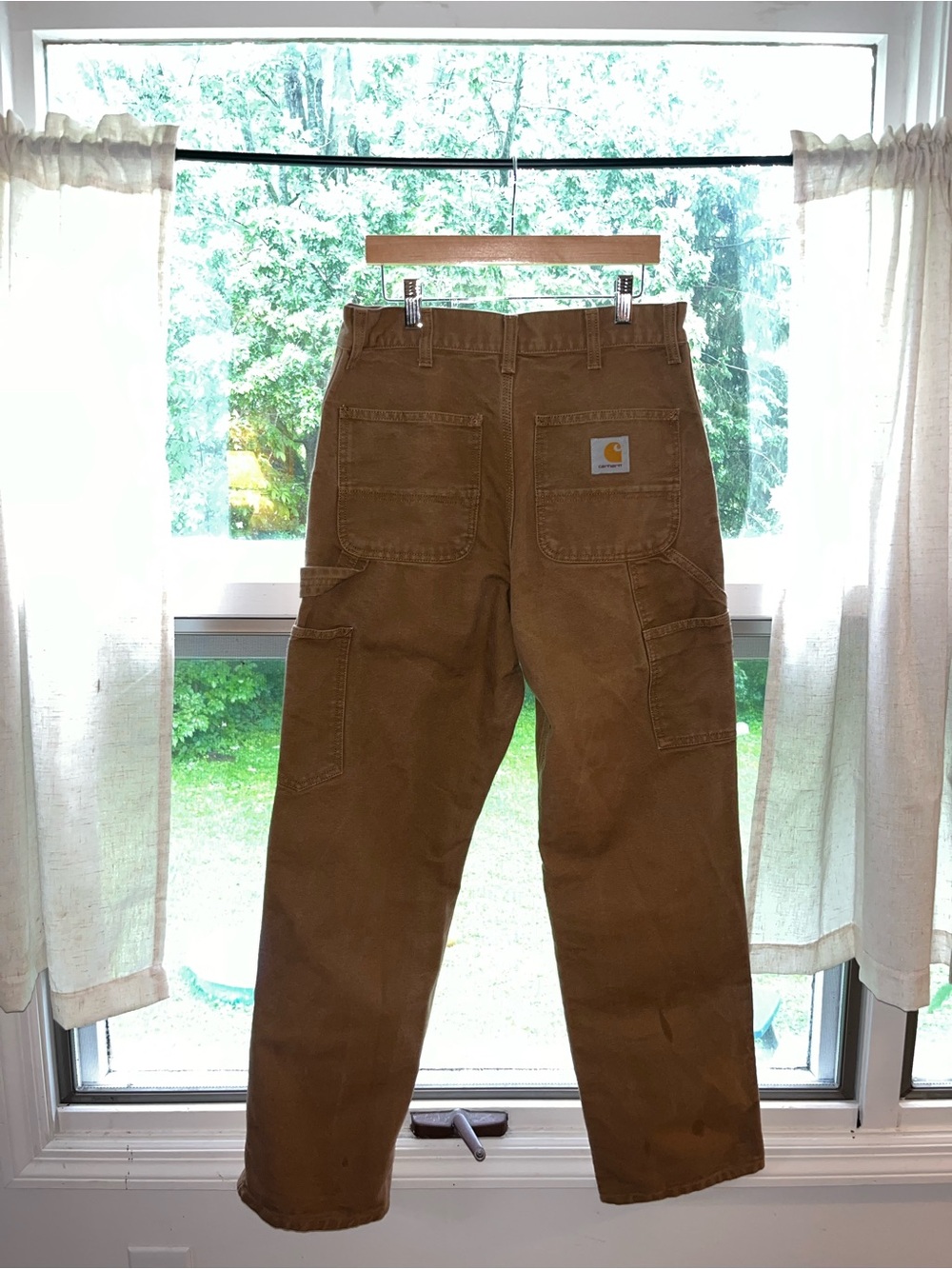 VTG Carhartt Work In Progress Double Knee Pants in Hamilton Brown - Picture 3 of 10